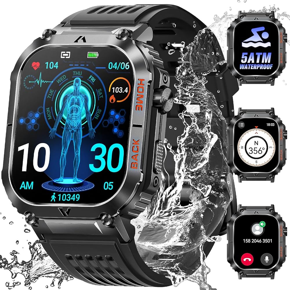 Blaktron Storm S1 Premium Smart Watch – Full Touch Screen, Health Tracking & Long Battery Life
