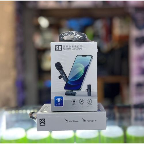 K8 Wireless Lavalier Microphone – Noise Reduction for Video Recording