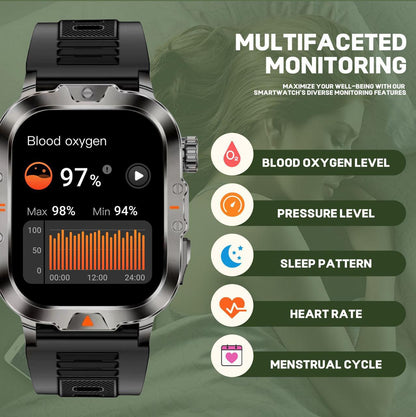 Blaktron Storm S1 Premium Smart Watch – Full Touch Screen, Health Tracking & Long Battery Life
