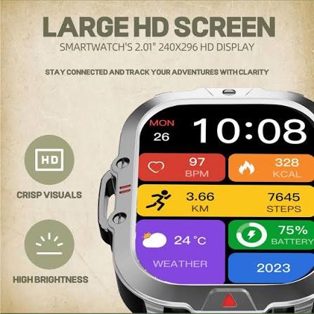 Blaktron Storm S1 Premium Smart Watch – Full Touch Screen, Health Tracking & Long Battery Life